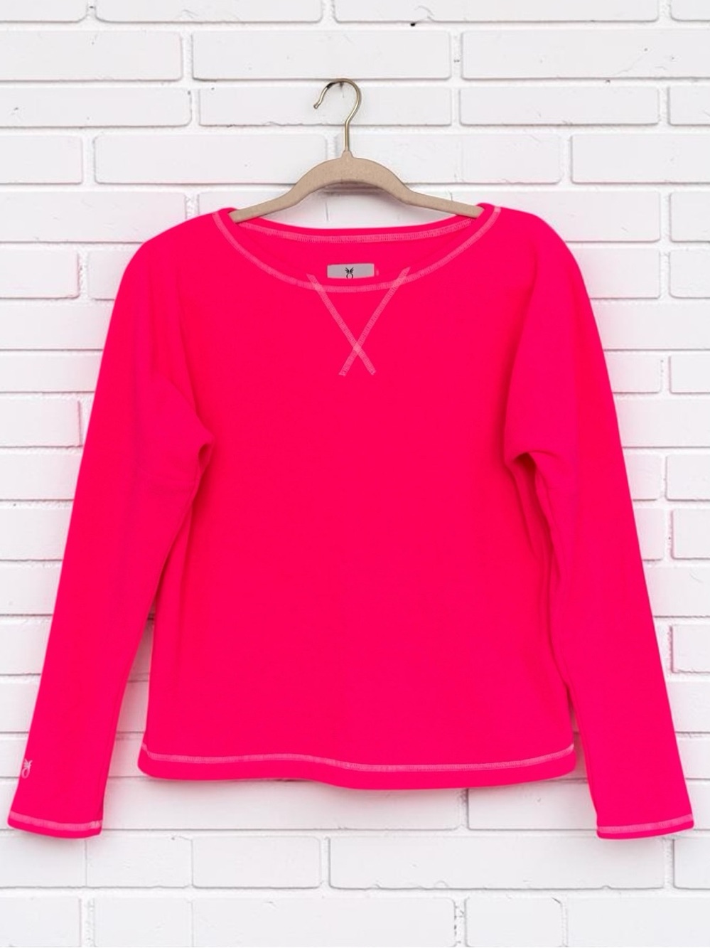 831 Dudley Stephens Somerset Sweatshirt Neon Pink Terry Fleece XS
